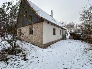 Fachwerksanierung, Putzträgerplatte aus Holzfaser, Holzfassade aus Lärche